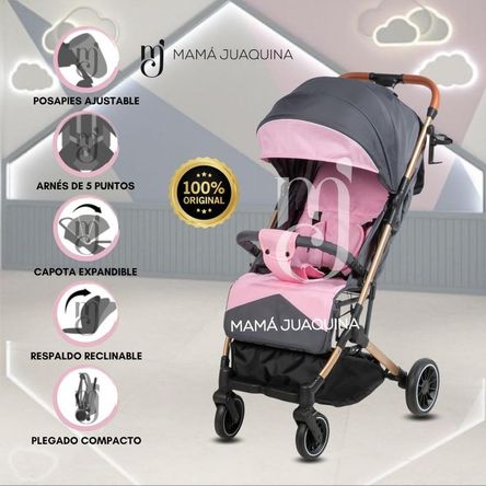 Coche Maleta para Bebé «LAINEE» de Fácil Plegado Pink Coche Maleta para Bebé «LAINEE» de Fácil Plegado Pink