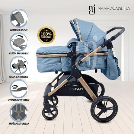 Coche Moisés de Lujo «NAPOLY» Edición Limitada Sky Blue