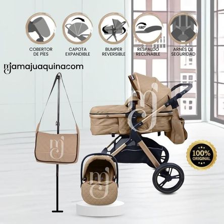 Coche Moisés de Lujo «NAPOLY PRO» Edición Limitada Beige Coche Moisés de Lujo «NAPOLY PRO» Edición Limitada Beige