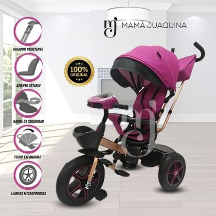 Triciclo Guiador para Niños «DOORO» Dark Pink Triciclo Guiador para Niños «DOORO» Dark Pink