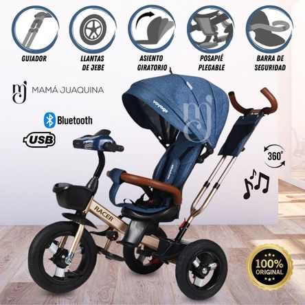 Triciclo Guiador para Niños «LAURENT» Blue