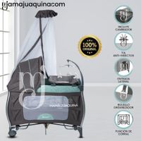 Cuna Corral de Lujo «NAPPY» Green