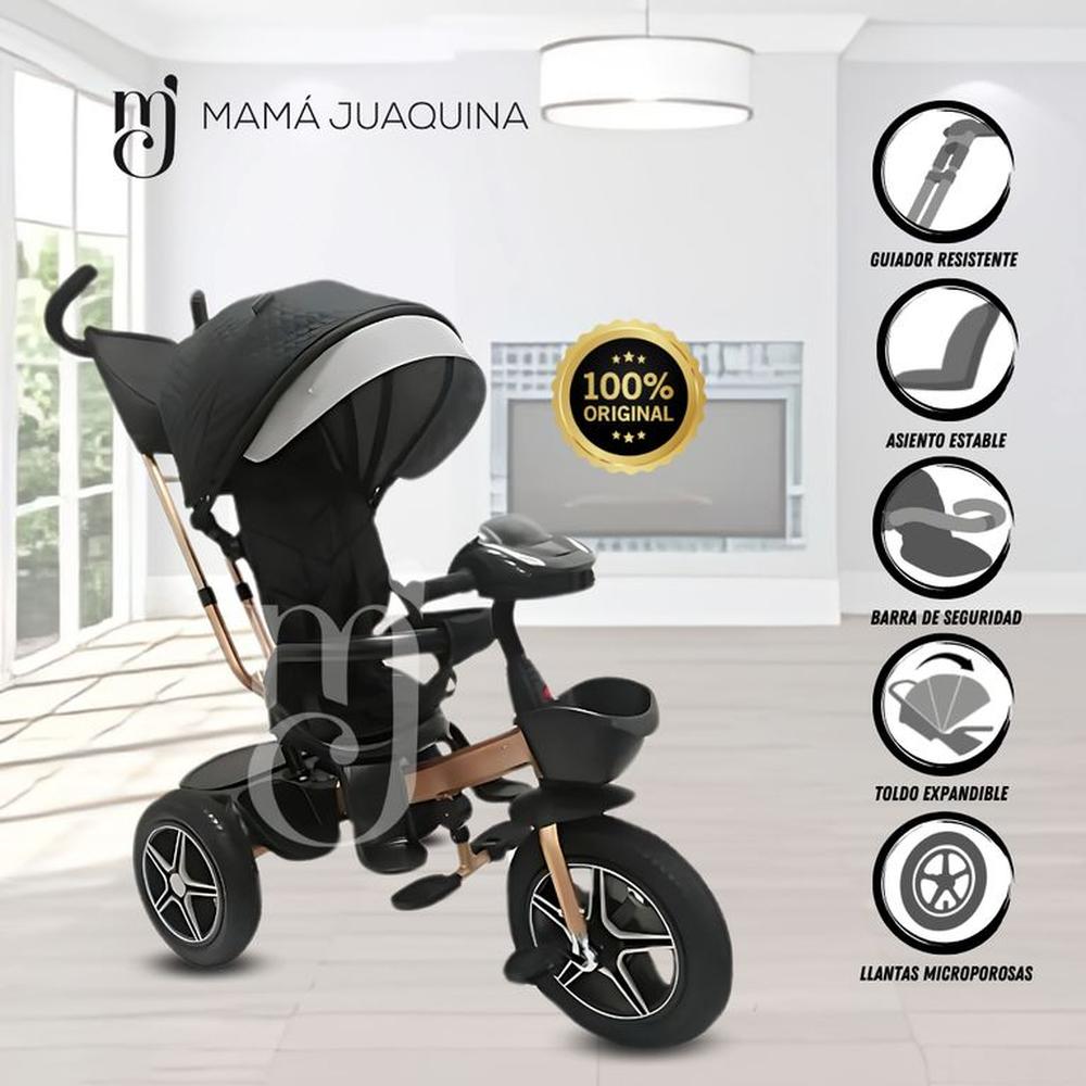 Triciclo Guiador para Niños «DOORO» Black