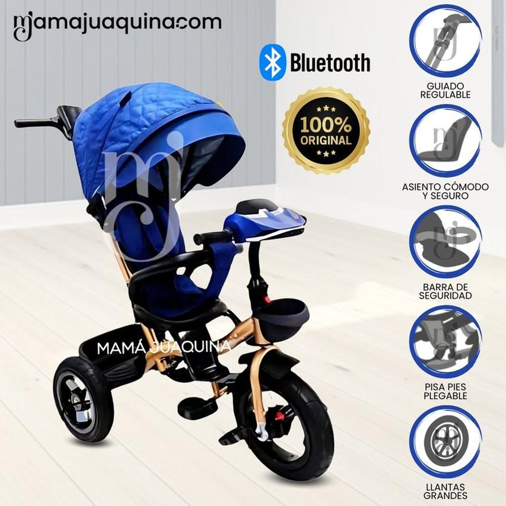 Triciclo Guiador Giratorio «MAXUS» Blue