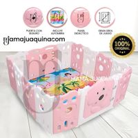 Corral Interactivo con Alfombra Plegable «DOGGY» Pink