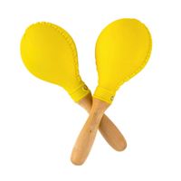 Par de Maracas Plásticas Amarillas para Niños y Adultos