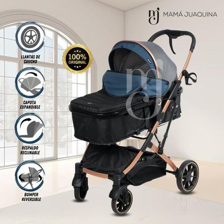 Coche Moisés de Lujo «BREYELL» Edición Limitada Blue Coche Moisés de Lujo «BREYELL» Edición Limitada Blue