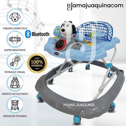 Andador Musical Plegable «SNOOPY MUSIC» Bluetooth Light Blue