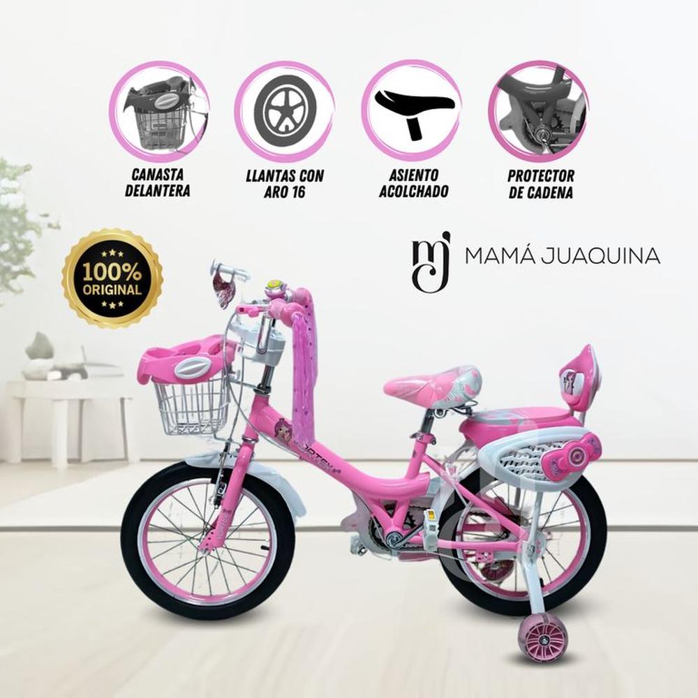 Bicicleta Para Niña Aro 16 «HI LIRY» Pink