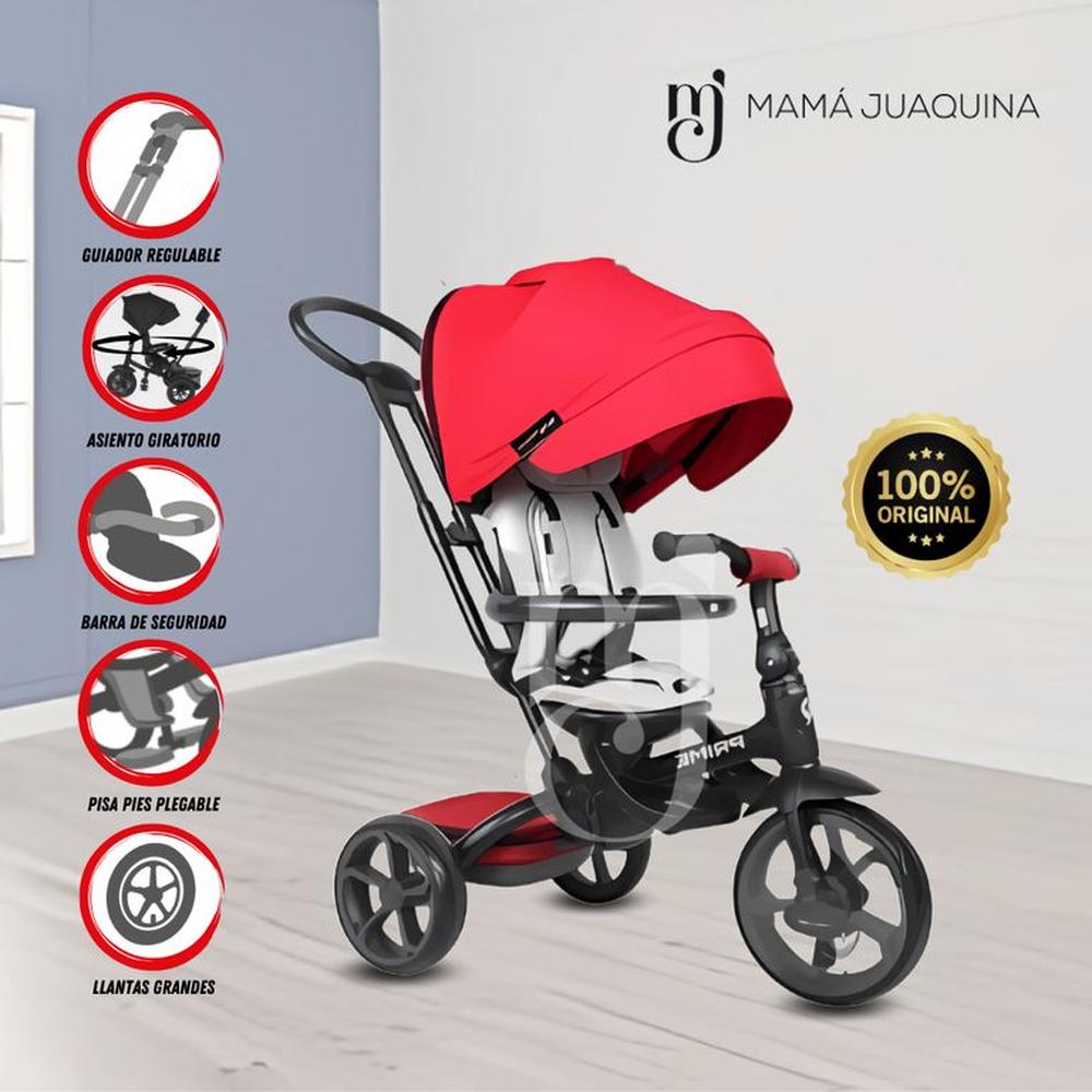 Triciclo Guiador Plegable «QUILL PRIME» Red