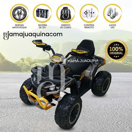 Cuatrimoto a Batería «HOLLICY II» con Control Remoto Yellow Cuatrimoto a Batería «HOLLICY II» con Control Remoto Yellow