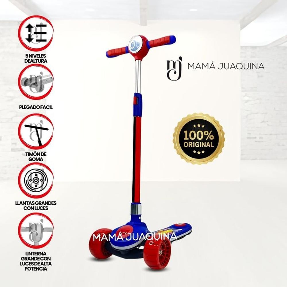 Scooter con Faro para Niños «S ELITE» Blue Red