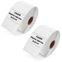 Etiqueta Adhesiva Termica 3x2cm Pack 2 Rollos