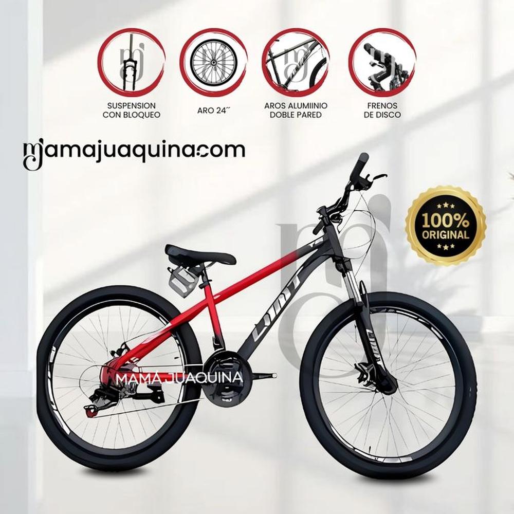 Bicicleta Deportiva Aro 24 «LIMIT» Edición Limitada Red
