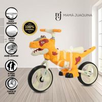 Bicicleta de Equilibrio «DINOROAD» Con Casco Naranja