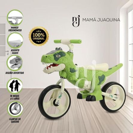 Bicicleta de Equilibrio «DINOROAD» Con Casco Green Bicicleta de Equilibrio «DINOROAD» Con Casco Green