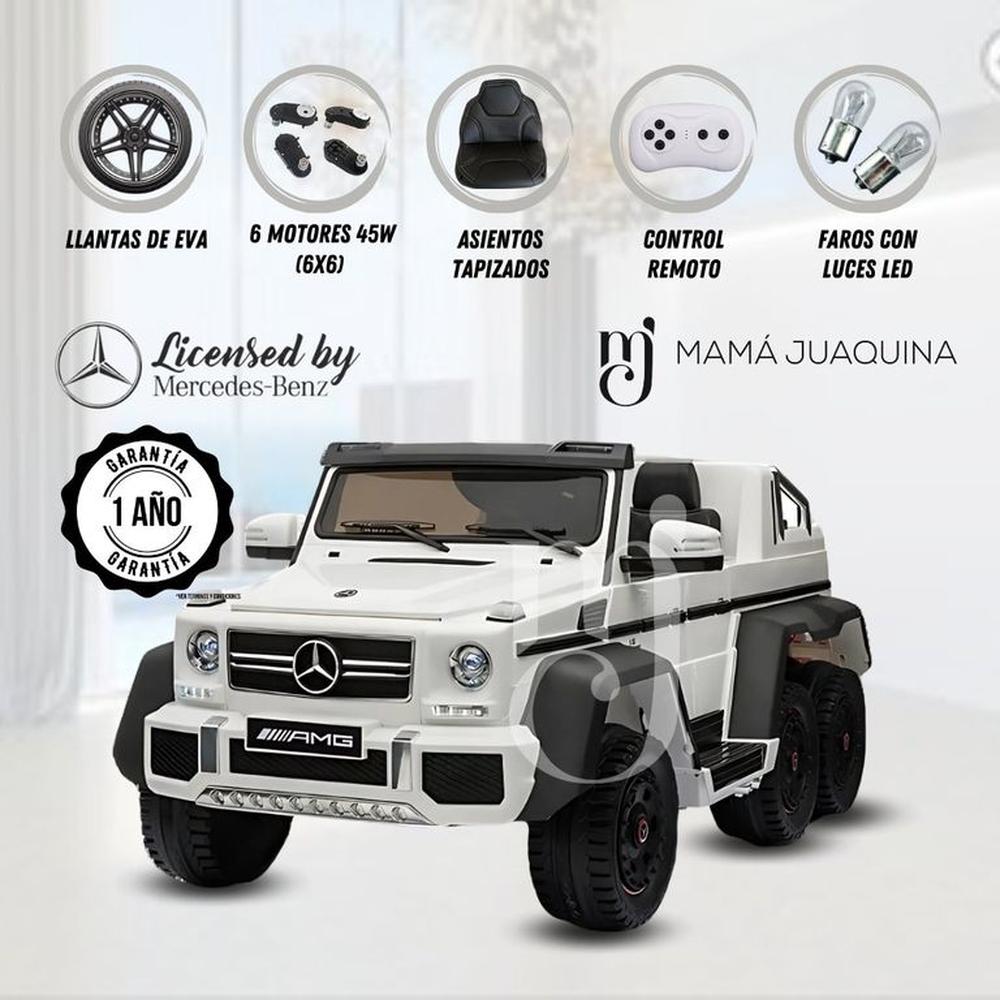 Auto a Batería «AMG 6X6» Licenced White