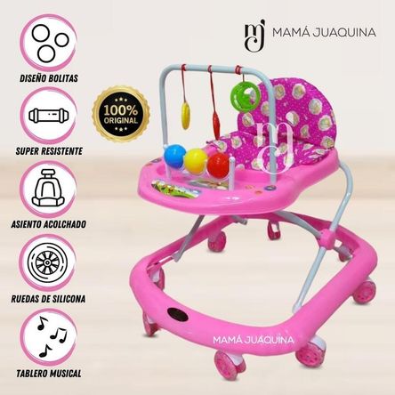 Andador Para Bebé Baby Happy «BOLITAS II» Pink