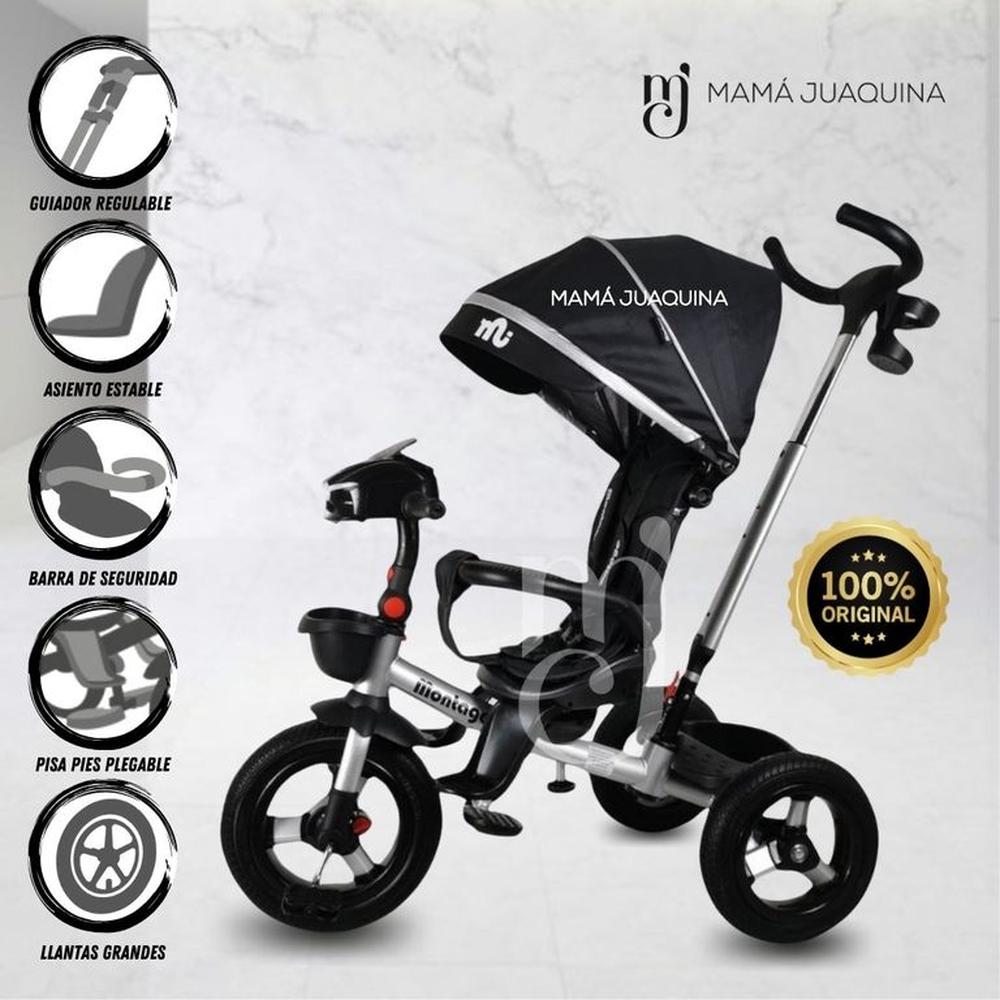 Triciclo Guiador para Niños «BELEONY» Black