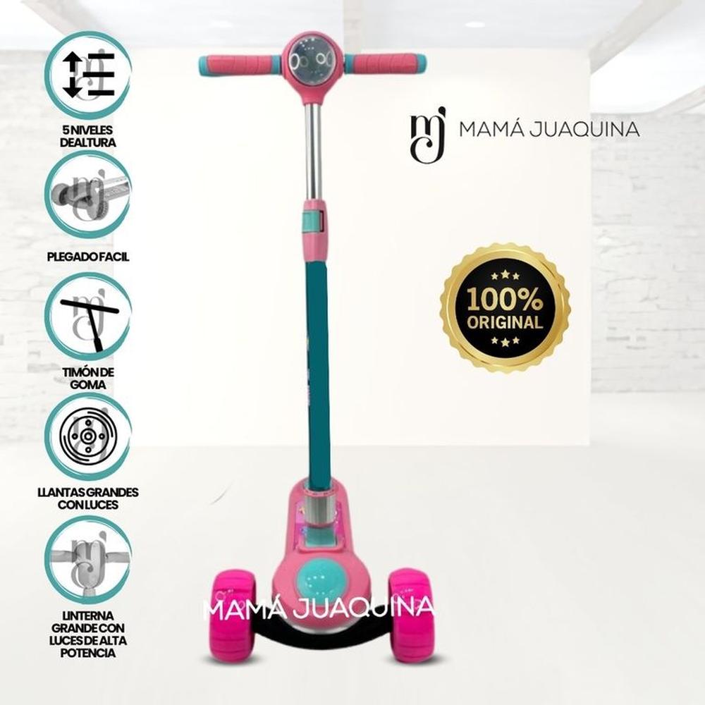 Scooter con Faro para Niños «S ELITE» Fucsia