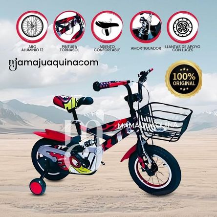 Bicicleta con Canasta Aro 12 «FLYING» Red Bicicleta con Canasta Aro 12 «FLYING» Red