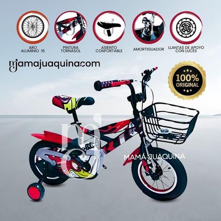 Bicicleta con Canasta Aro 16 «FLYING II» Red Bicicleta con Canasta Aro 16 «FLYING II» Red