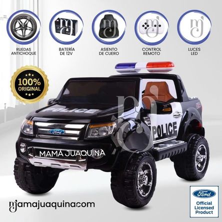 Carro a Batería «FORD POLICE» Licenciado Black