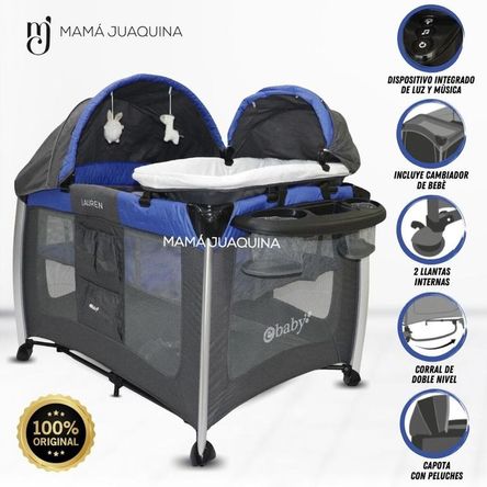 Cuna Corral de Lujo «MALASIA» Edición Limitada Blue
