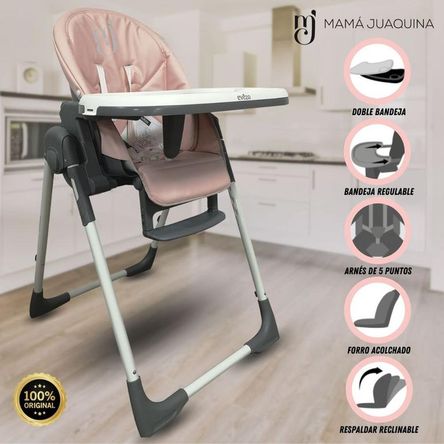 Silla de Comer Graduable «TATI» Pink