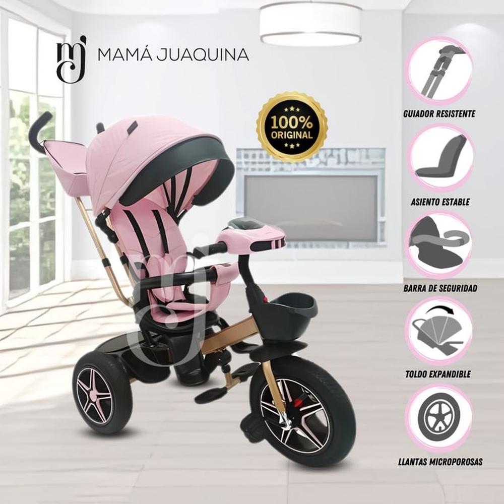 Triciclo Guiador para Niños «DOORO» Pink