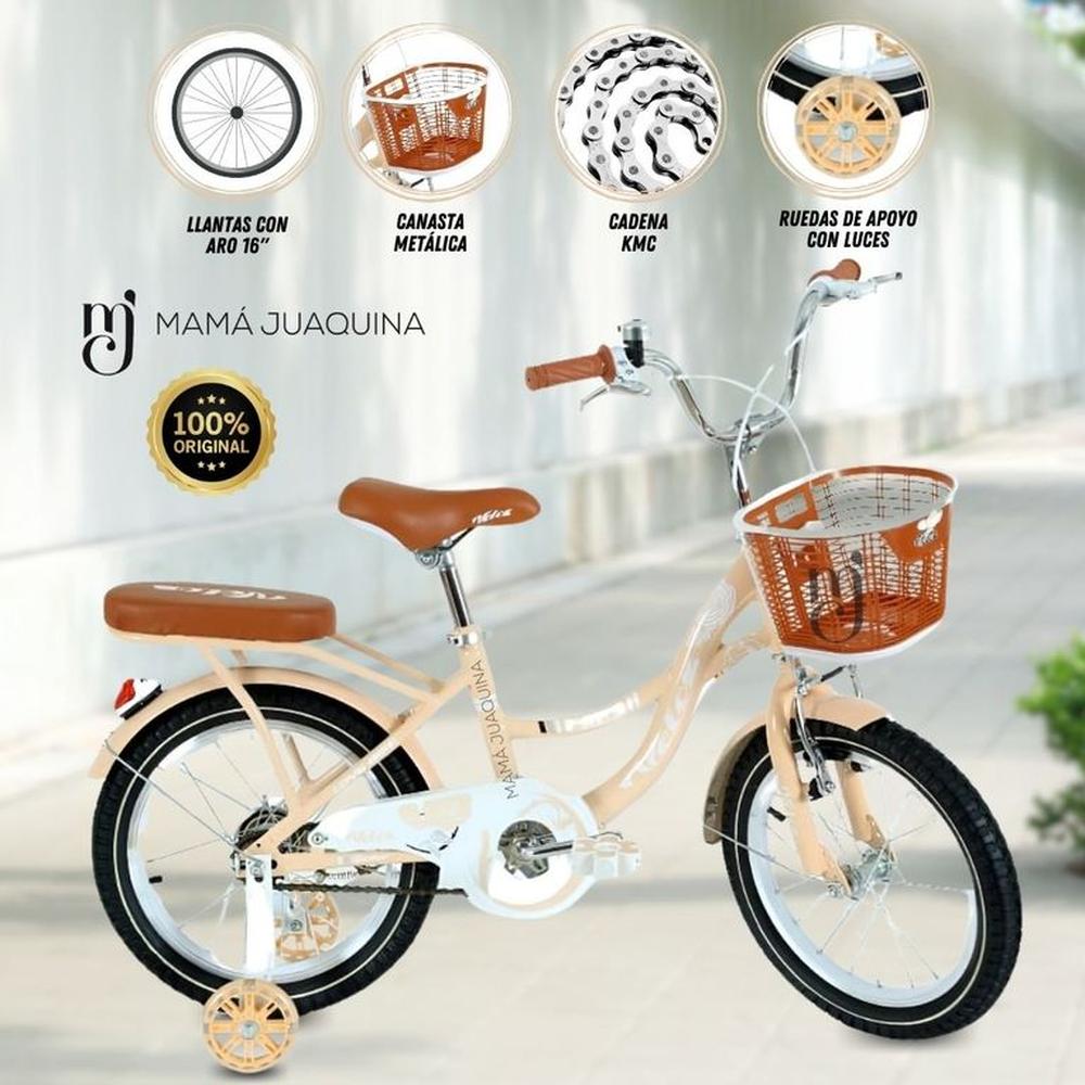 Bicicleta Para Niña Aro 16 «LADY» Beige