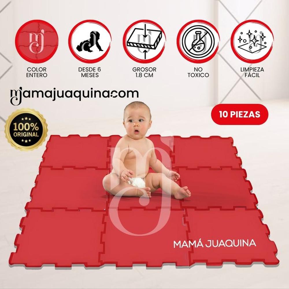 Piso Rompecabezas para Bebés «PLAYGROUND DELUXE» 1.8 Red