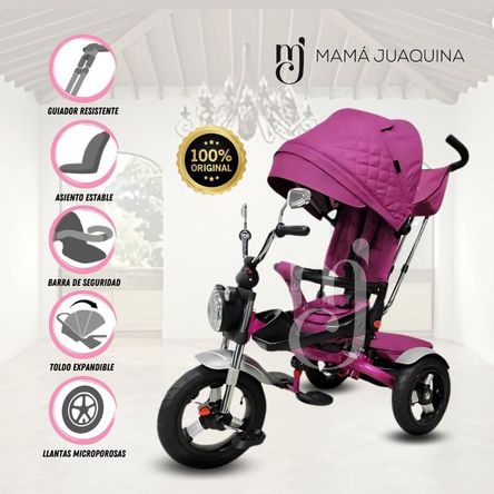 Triciclo Guiador para Niños «GLINDE» Pink Triciclo Guiador para Niños «GLINDE» Pink