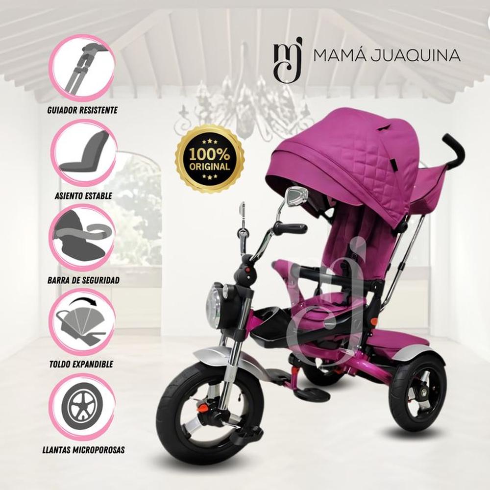 Triciclo Guiador para Niños «GLINDE» Pink