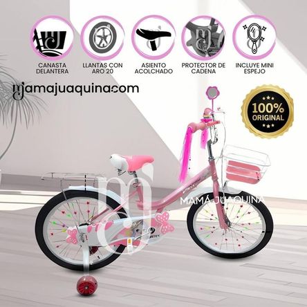 Bicicleta Campera con Canasta Aro 20 «CANDY» Pink