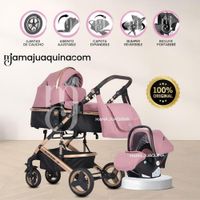 Coche Moisés Travel System «GRAND LUMIERE» Porta Bebé Pink