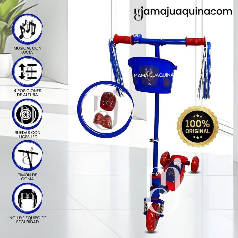 Scooter para Niños con Kit de Protección «FUNNY RIDE» Blue