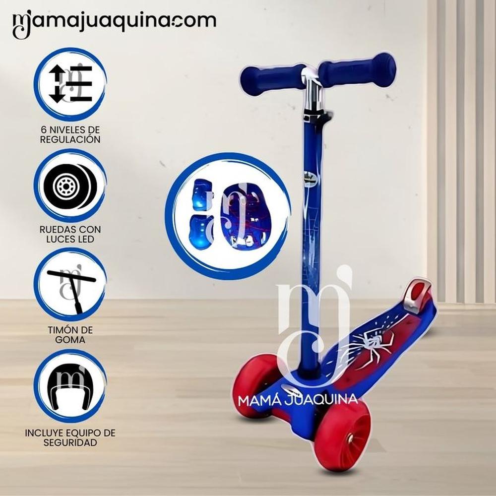 Scooter para Niños con Kit de Protección «RALEY RIDE» Blue