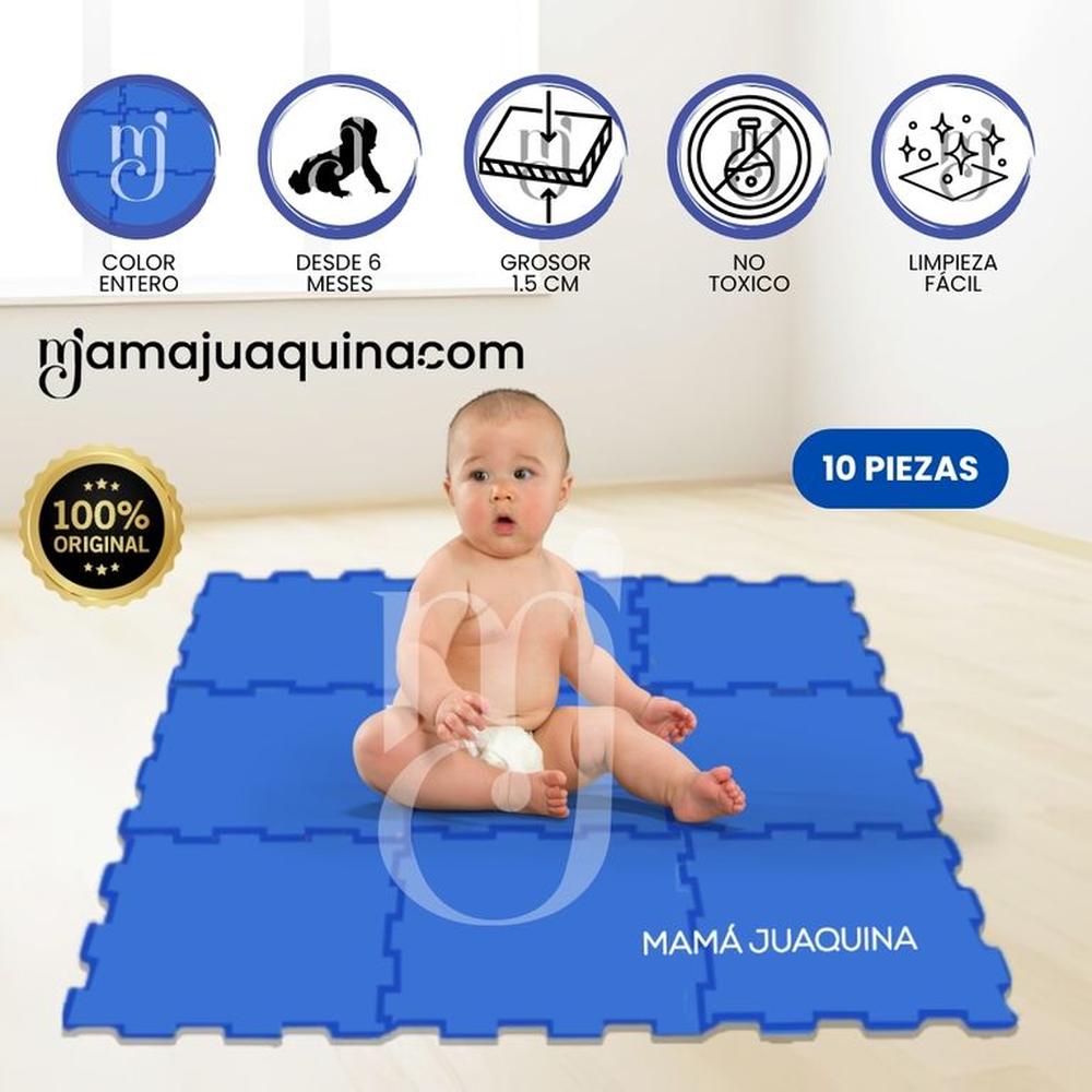 Piso Rompecabezas para Bebés «PLAYGROUND PLUS» 1.5 Blue