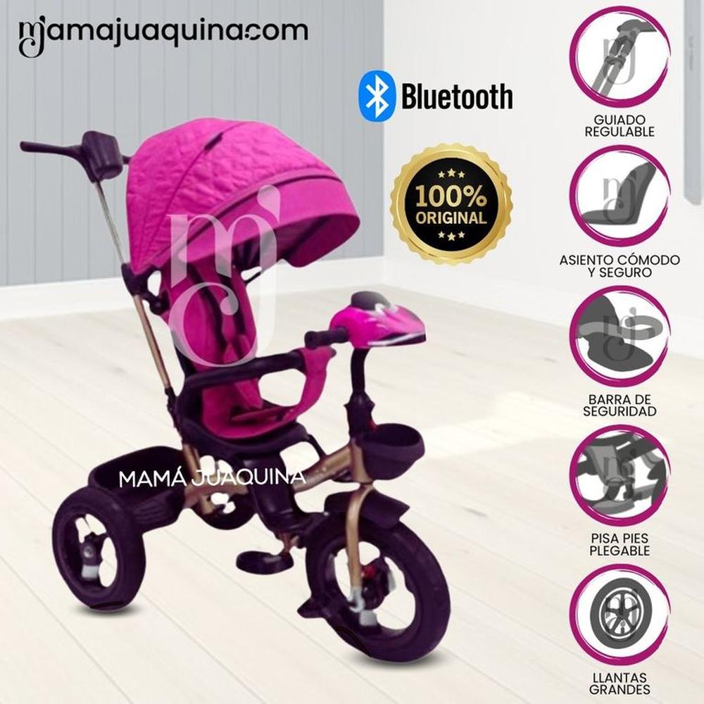 Triciclo Guiador Giratorio «MAXUS» Rosado