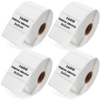 Etiqueta Adhesiva Termica 3x2cm Pack 4 Rollos