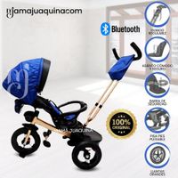 Triciclo Giratorio 3 en 1 «SMART PREMIUM» USB Bluetooth Blue