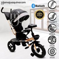 Triciclo Giratorio 3 en 1 «SMART PREMIUM» USB Bluetooth Black