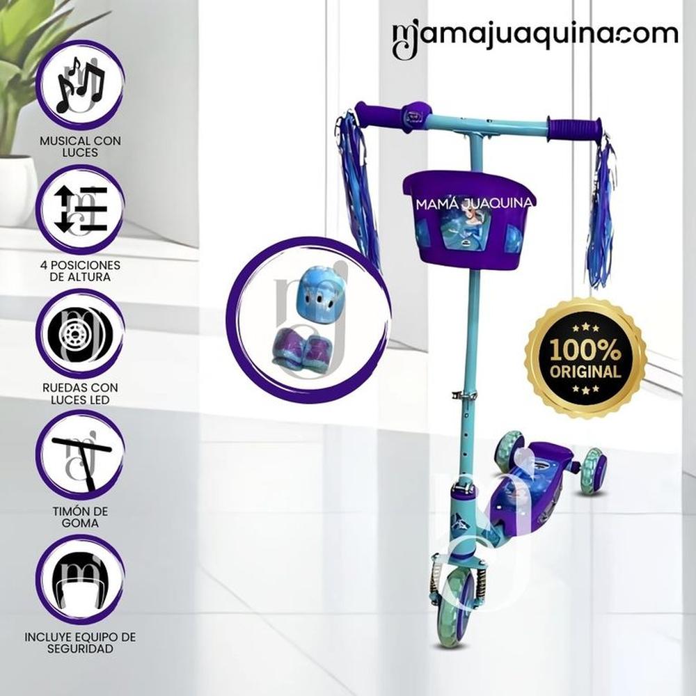 Scooter para Niños con Kit de Protección «FUNNY RIDE» Purple