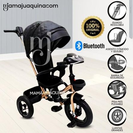 Triciclo Guiador Giratorio «MAXUS» Black Triciclo Guiador Giratorio «MAXUS» Black