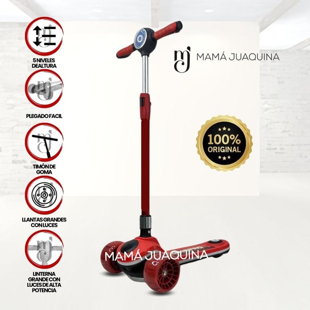 Scooter con Faro para Niños «S ELITE» Black Red