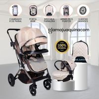 Coche Moisés Travel System STAR VIP con Porta bebé Beige