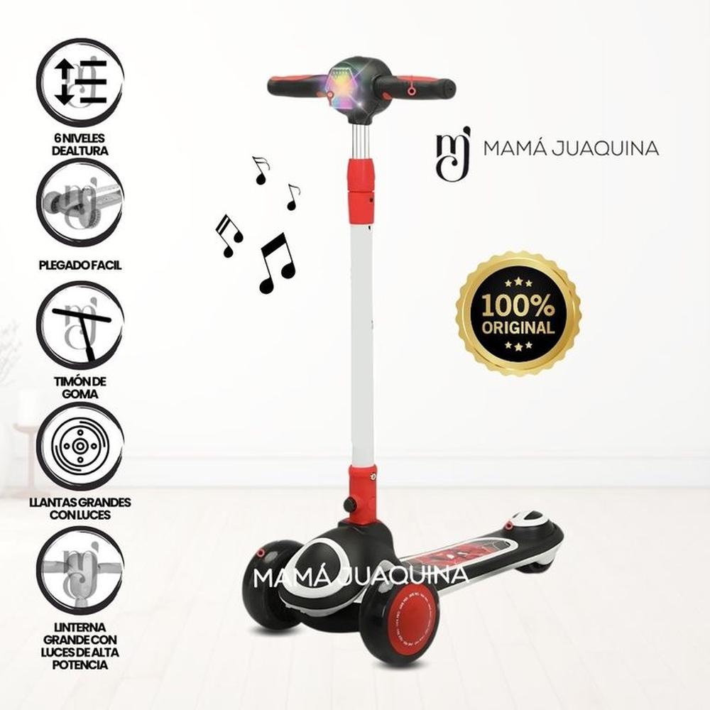 Scooter Musical para Niños «LEXUS» Black Red