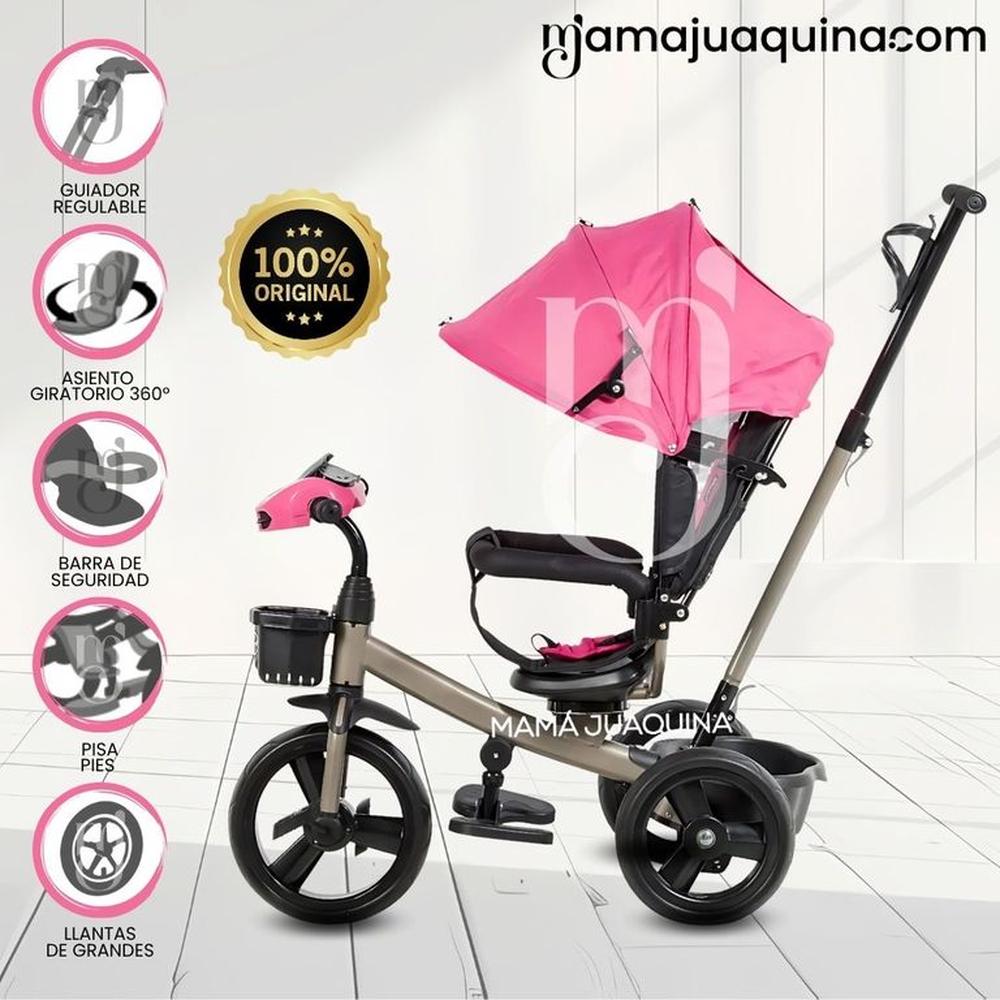 Triciclo Guiador Giratorio «LIGEND» Pink