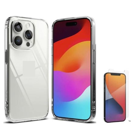 CASE RINGKE FUSION IPHONE 15 PRO + VIDRIO